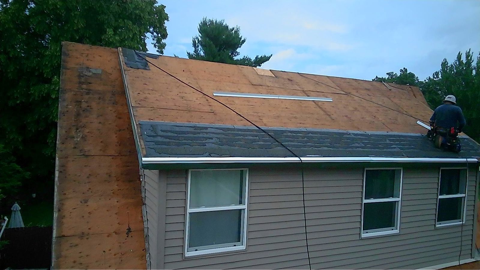 Decking around the dormer